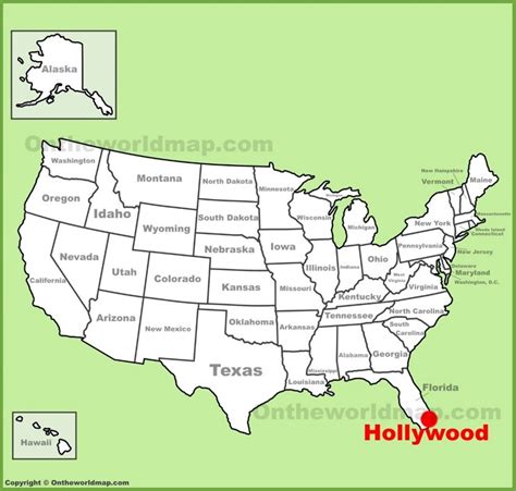 Hollywood (Florida) location on the U.S. Map