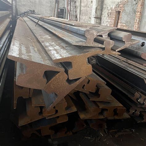 Track Steel Q235B Heavy Steel Rails Iron Profile Processing Train Rail ...