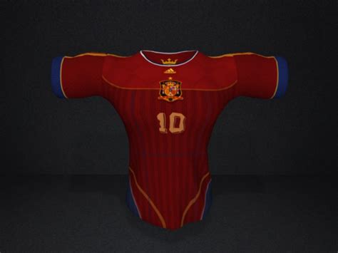 Second Life Marketplace - Spain soccer jersey (Signature)