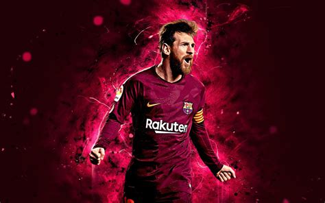 Messi in Motion: FC Barcelona 4K Ultra HD Wallpaper