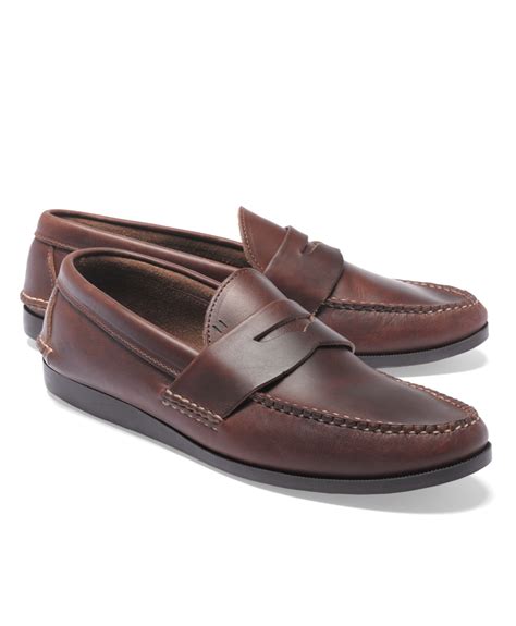 Brooks brothers Rancourt & Co Casual Loafers in Brown for Men | Lyst