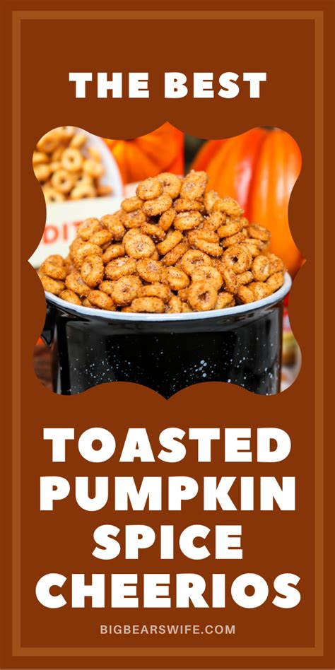 Toasted Pumpkin Spice Cheerios - Big Bear's Wife