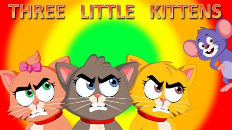 Three Little Kittens | Kids Songs with Lyrics | Lost Their Mittens | FlickBox Nursery Rhyme ...