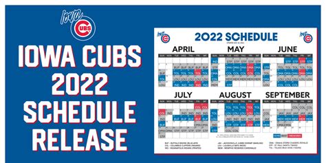 Icubs 2022 Schedule Release | Cubs