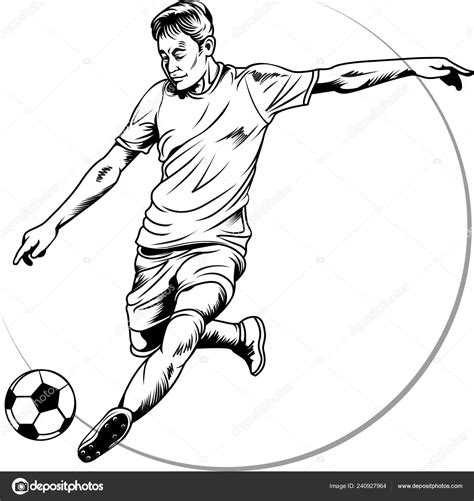 Details 85+ sketch of playing football latest - in.eteachers