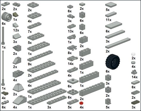 VAB6x6gunturret - Teileliste Gun Turret, Lego Parts, Lego Instructions, Lego Brick, Mini Figures ...