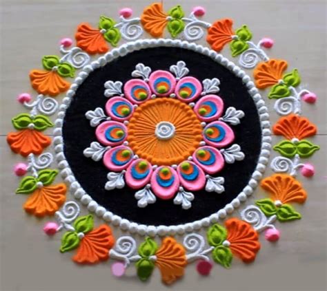 50 Most Attractive Looks Of Rangoli Design For Diwali 2021