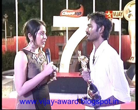 Vijay Awards: Dhanush in Vijay Awards