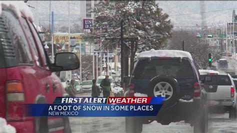 Winter weather blasts through Albuquerque area