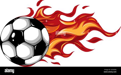 How To Draw A Soccer Ball With Flames