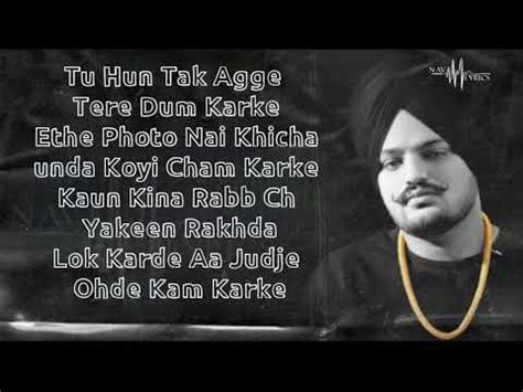 295 : Sidhu Moose Wala Lyrics | 295 song lyrical video | New Punjabi ...