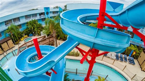 Flamingo Waterpark Resort - Blue Waterslide Onride POV - YouTube