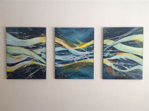 Abstract Triptych Painting in 2021 | Abstract triptych, Triptych art, Triptych wall art