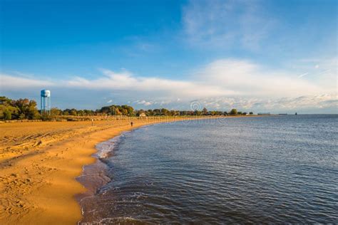 View of the Beach at Sandy Point State Park in Annapolis, Maryland ...