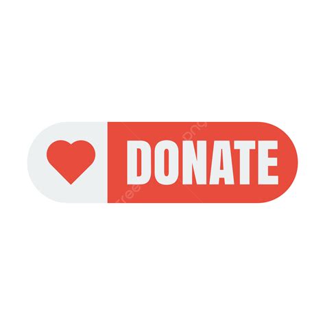 Donate Love Vector Art PNG, Donation Button With Love Icon Png, Donation Button, Donate Button ...