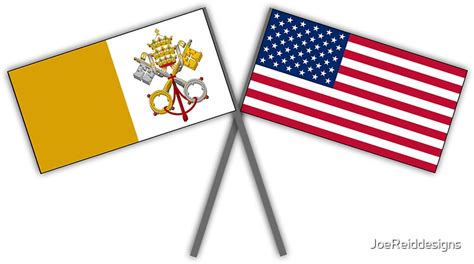 "Papal flag with American flag" Stickers by Celebrating Designs | Redbubble