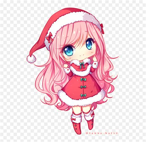 Christmas Girl Drawing - Chibi Cute Christmas Drawings, HD Png Download - vhv