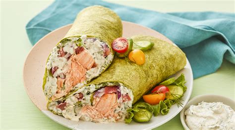 Grilled Salmon Wraps With Herbed Ricotta Cheese Recipe | Wisconsin Cheese