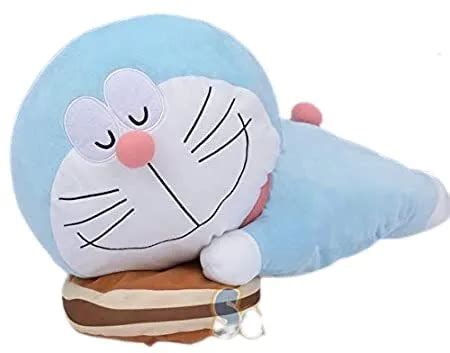 TOTAL LENGTH 38CM Doraemon Mega Jumbo Dorayaki Nap Plush Toy $139.83 ...