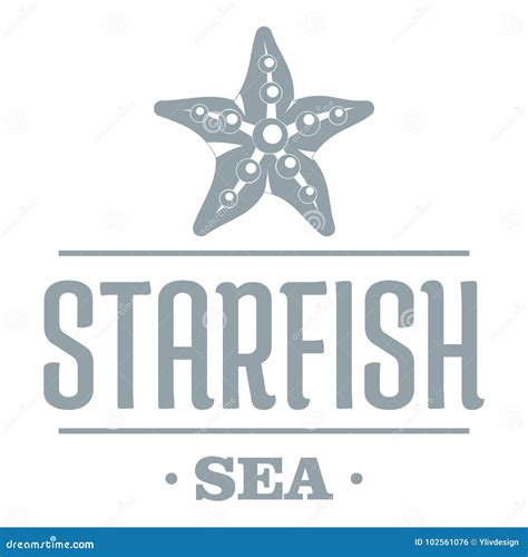 Starfish Sea Logo, Simple Gray Style Stock Vector - Illustration of collection, object: 102561076