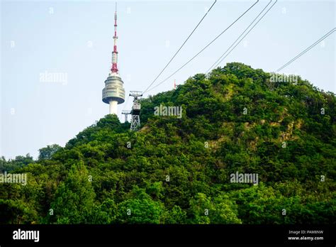 N seoul tower cable car hi-res stock photography and images - Alamy