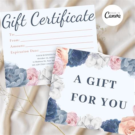 CANVA Birthday Gift Certificate Template Printable Gift - Etsy