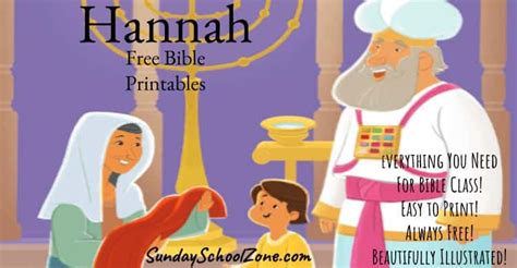 Free, Printable Hannah Bible Activities on Sunday School Zone