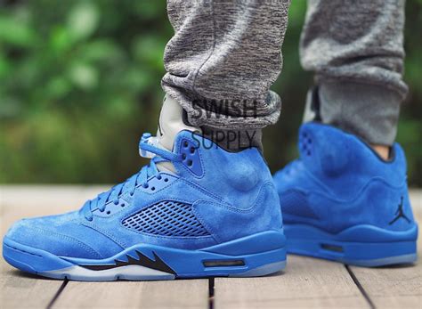 Air Jordan 5 Blue Suede Release Date - Sneaker Bar Detroit