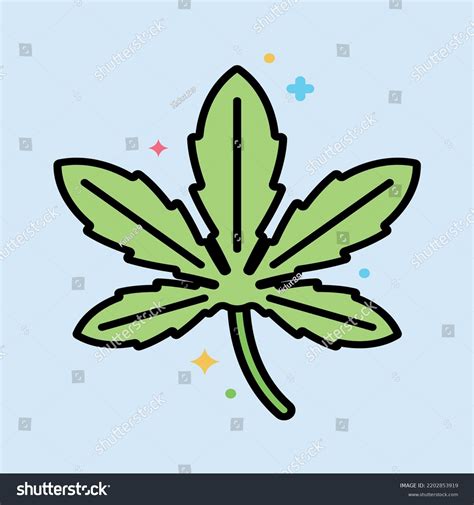 Weed Vector Art Clipart Stock Vector (Royalty Free) 2202853919 ...