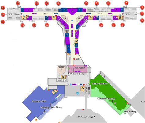 Dallas Love Field Terminal Map - Map Of Wake