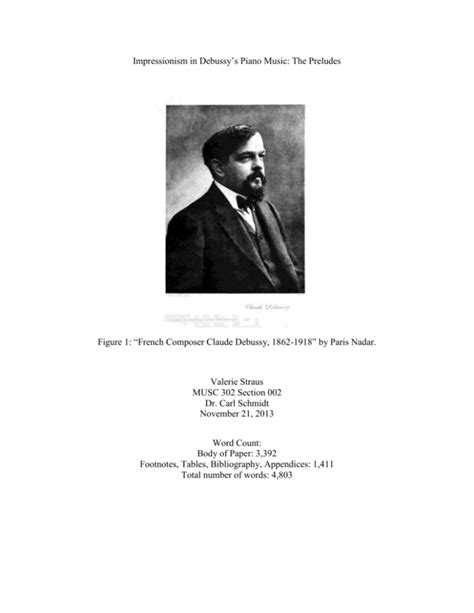 Impressionism in Debussy's Piano Music: The Preludes Figure 1