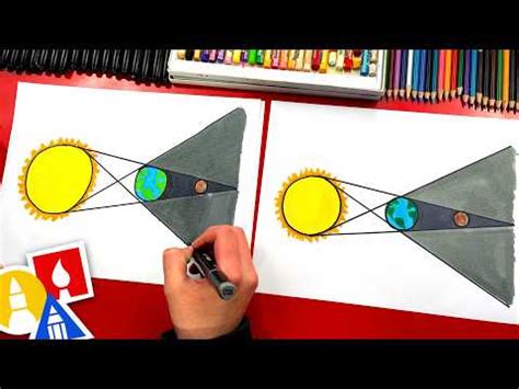 How To Draw A Lunar Eclipse Diagram: Step-by-Step Drawing Guide for ...