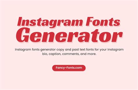 Instagram Fonts Generator ️ - Stylish Text for Your Insta Bio