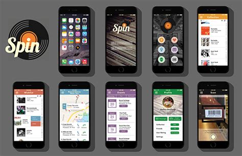 Spin App on Behance