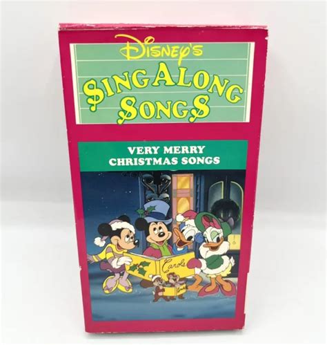 WALT DISNEY MICKEY Mouse Very Merry Christmas Sing Along Songs VHS Cassette Tape $6.25 - PicClick