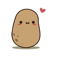 Kawaii potato, Cute potato, Potato drawing