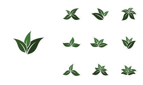 Leaf logo design template, natural design element 4567073 Vector Art at ...