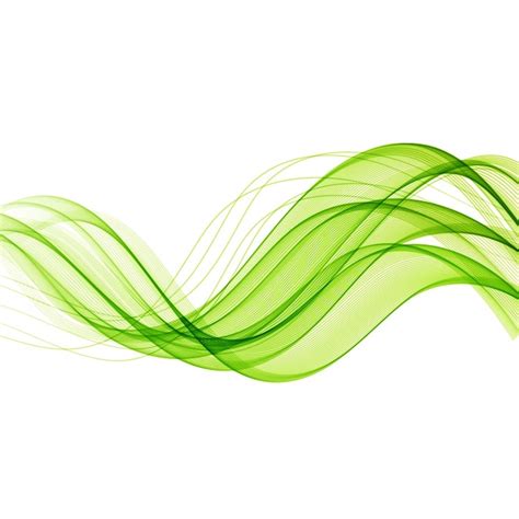 Abstract Green Wavy Lines Vector Background | Free Vector Graphics | All Free Web Resources for ...