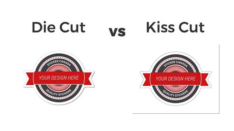 Kiss Cut VS Die Cut | Watch here the difference between Kiss Cut & Die ...