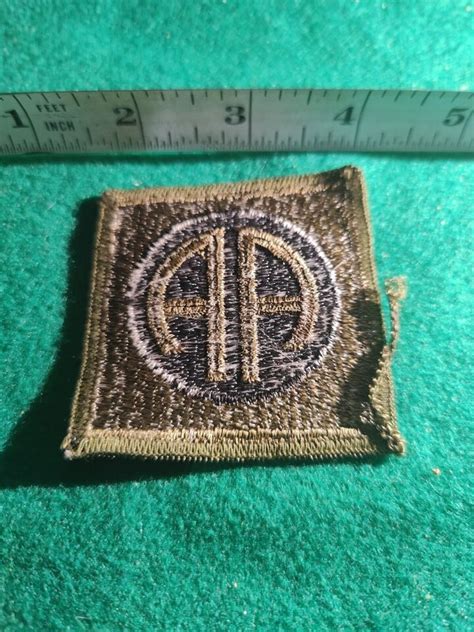 Military Patch US Army 82nd Airborne Division Green OD BDU RARE - Sew On | eBay