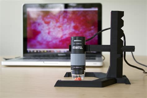 Robust and Adjustable Stand for Plugable’s 250X USB Microscope ...