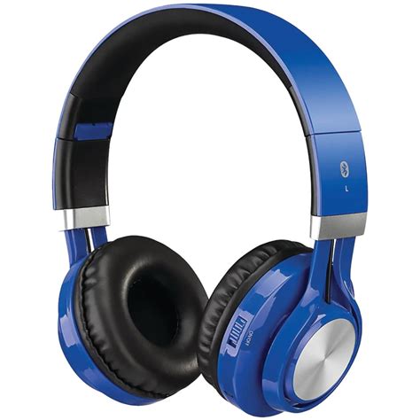 iLive IAHB56BU Bluetooth Wireless Headphone with Microphone, Blue ...