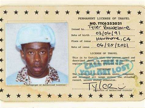 Trying to find out the different fonts Tyler, The Creator used for ID ...