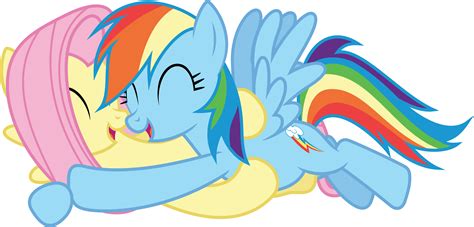 [Vector] Rainbow Dash and Fluttershy by DerAtrox on DeviantArt