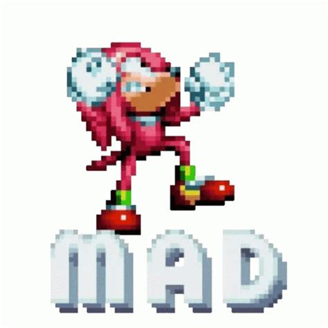 Mad Knuckles Sticker – Mad Knuckles Sonic Mania – discover and share GIFs