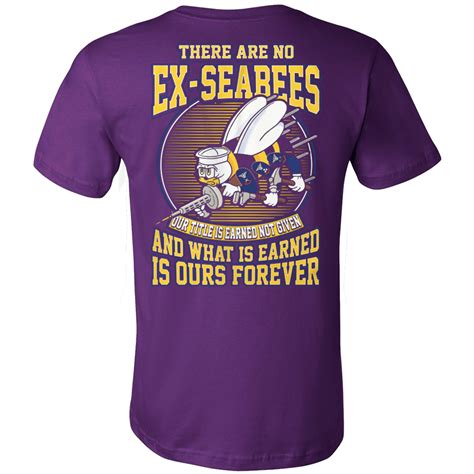 THERE ARE NO EX-SEABEES! "This shirt is a MUST HAVE. Makes a great gift!" 100% cotton t-shirt ...