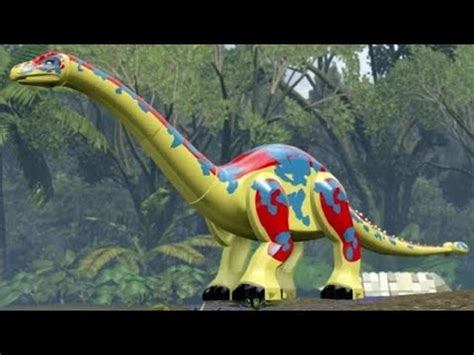 LEGO Jurassic World - Apatosaurus Unlock Location + Gameplay (Skeleton & Custom Dinosaur ...