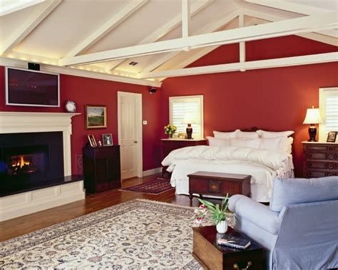 Ideas for bedrooms: red bedroom decor