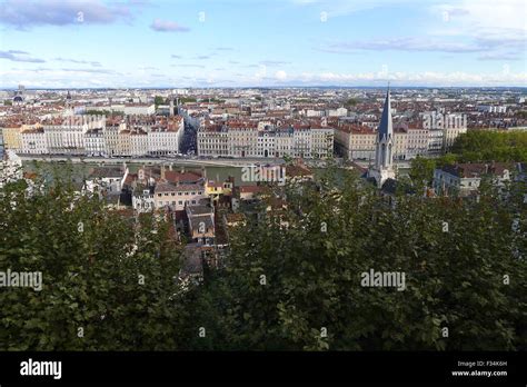 Overview of Lyon Historic District in France Stock Photo - Alamy