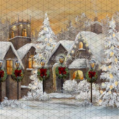 Winter Village – Baby Dream Backdrops